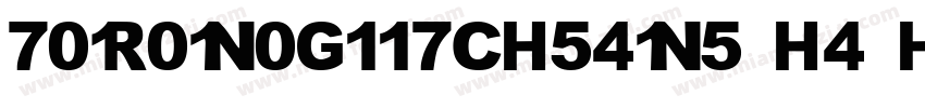 ToronoGiitchSans H4 Heavy字体转换